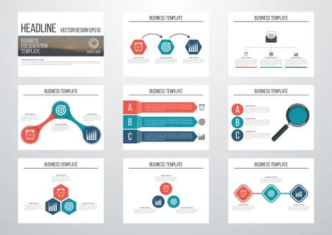 Set of infographic elements Stock Illustration