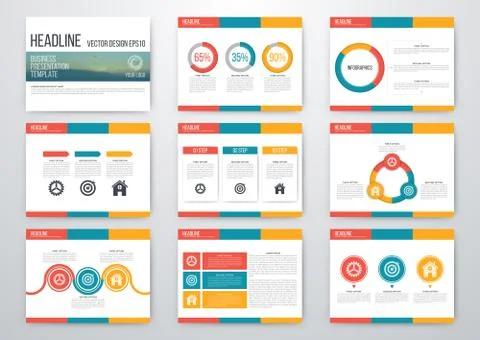 Set of infographic elements Stock Illustration