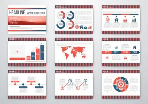 Set of infographic elements Illustrazione stock