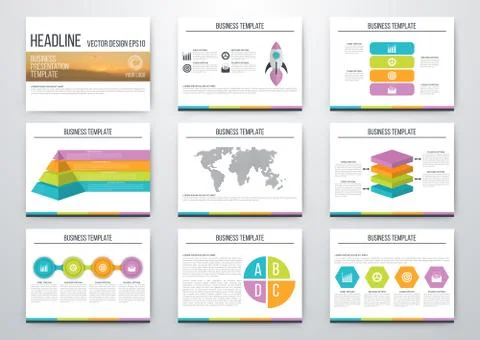 Set of infographic elements Illustrazione stock