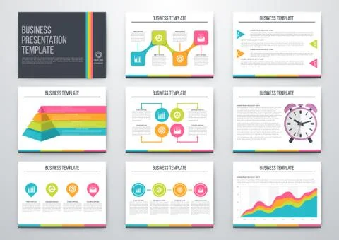Set of infographic elements Stock Illustration