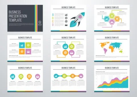 Set of infographic elements Stock Illustration