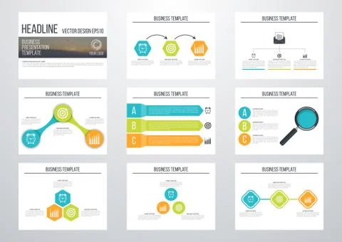 Set of infographic elements Illustrazione stock
