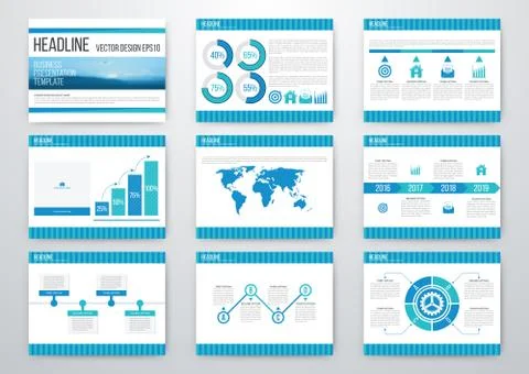Set of infographic elements Illustrazione stock