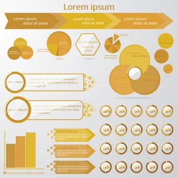 Set of infographic elements Illustrazione stock