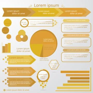 Set of infographic elements Illustrazione stock