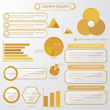 Set of infographic elements Illustrazione stock