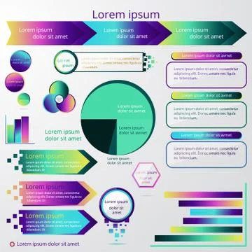 Set of infographic elements Stock Illustration