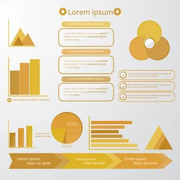 Set of infographic elements Illustrazione stock