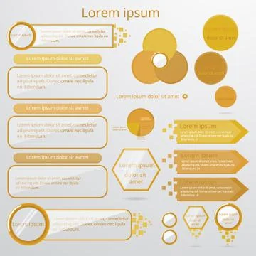 Set of infographic elements Illustrazione stock