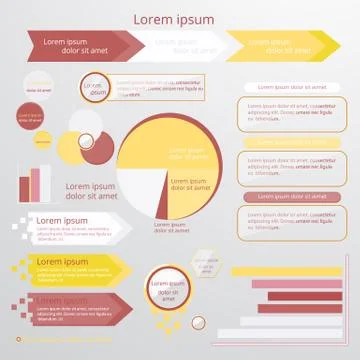 Set of infographic elements Illustrazione stock