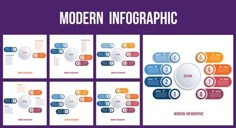 Set of infographic elements. Templates Illustrazione stock