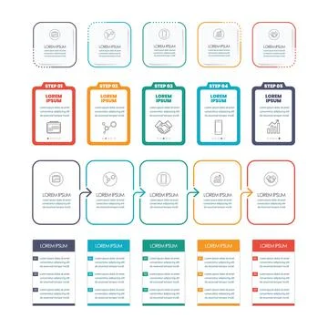 Set of infographic template elements 스톡 일러스트