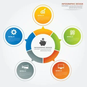 Set of infographic templates Stock Illustration