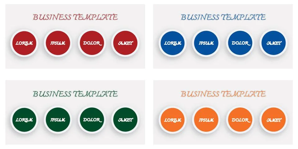 Set of Infographic Templates Pattern Element 스톡 일러스트
