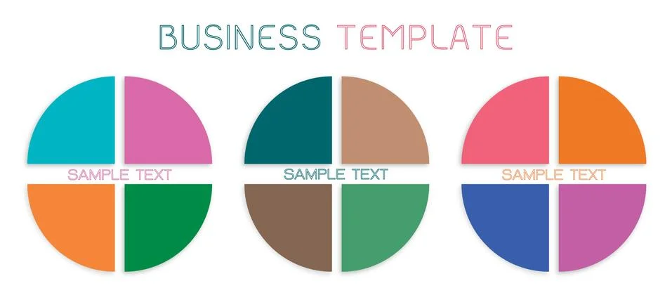 Set of Infographic Templates Pattern Stock Illustration