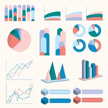 Set of infographics elements Stock Illustration