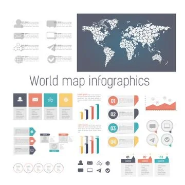 Set of infographics elements Stock Illustration