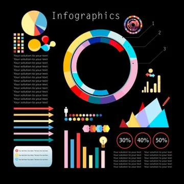 Set of infographics Stock Illustration