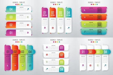 Set with infographics Stock Illustration