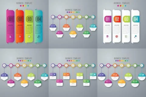 Set with infographics Stock-Illustration