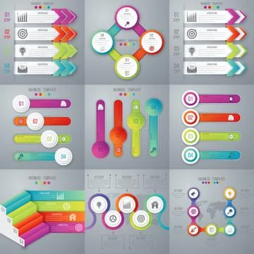 Set with infographics Stock-Illustration