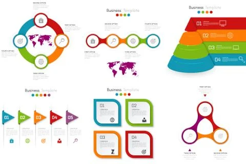 Set with infographics Stock-Illustration