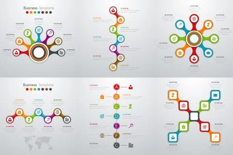 Set with infographics 스톡 일러스트