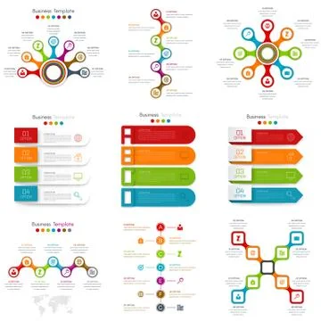 Set with infographics Stock-Illustration