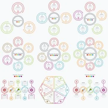 Set with infographics Stock Illustration
