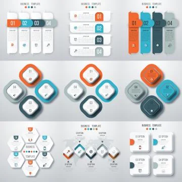 Set with infographics Stock Illustration