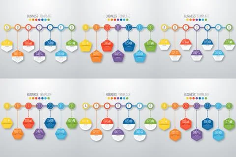 Set with infographics 스톡 일러스트