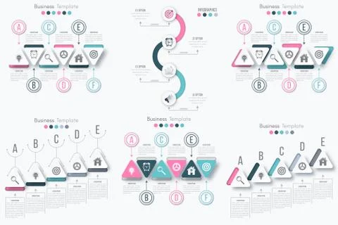 Set with infographics Stock Illustration