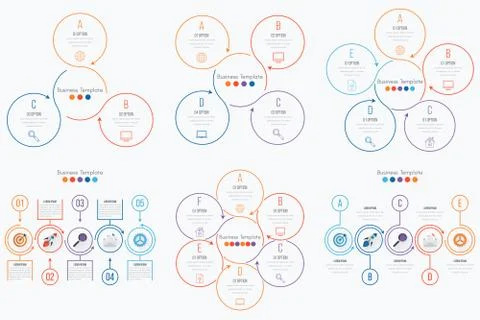 Set with infographics Stock Illustration