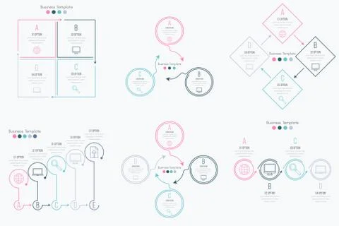 Set with infographics Stock Illustration