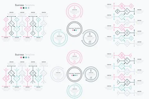 Set with infographics Stock Illustration