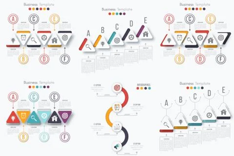 Set with infographics Stock Illustration
