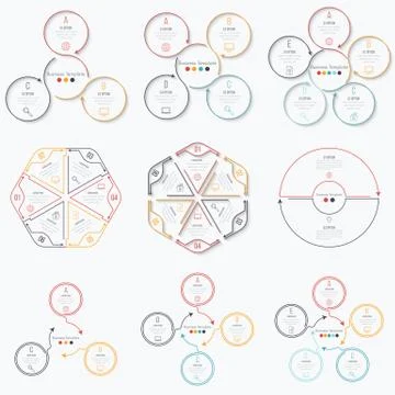 Set with infographics Stock Illustration