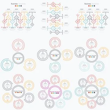 Set with infographics Stock Illustration