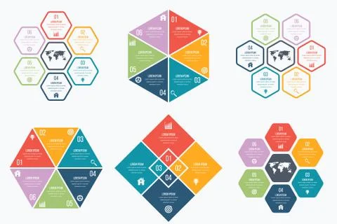 Set with infographics Stock Illustration