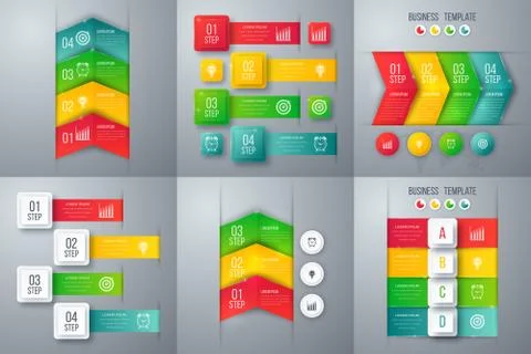 Set with infographics Stock Illustration