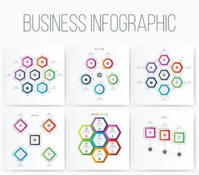 Set with infographics Stock Illustration