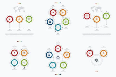 Set with infographics Stock Illustration