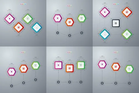 Set with infographics Stock Illustration