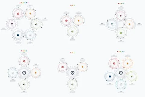 Set with infographics 스톡 일러스트