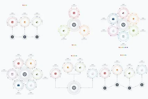 Set with infographics Stock Illustration