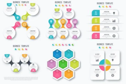 Set with infographics Stock-Illustration