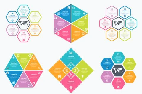 Set with infographics Stock Illustration