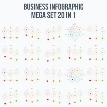 Set with infographics Stock Illustration