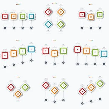 Set with infographics Stock Illustration